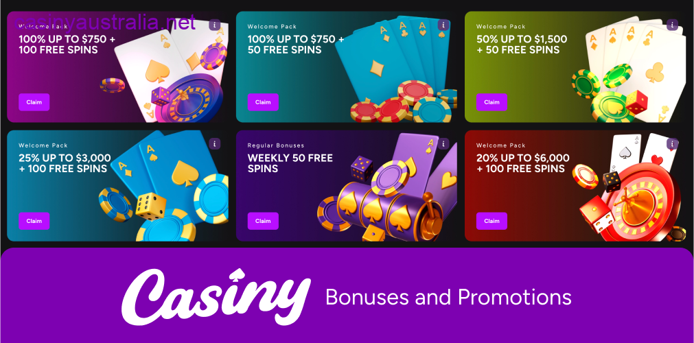 Casiny bonuses and promotions offers